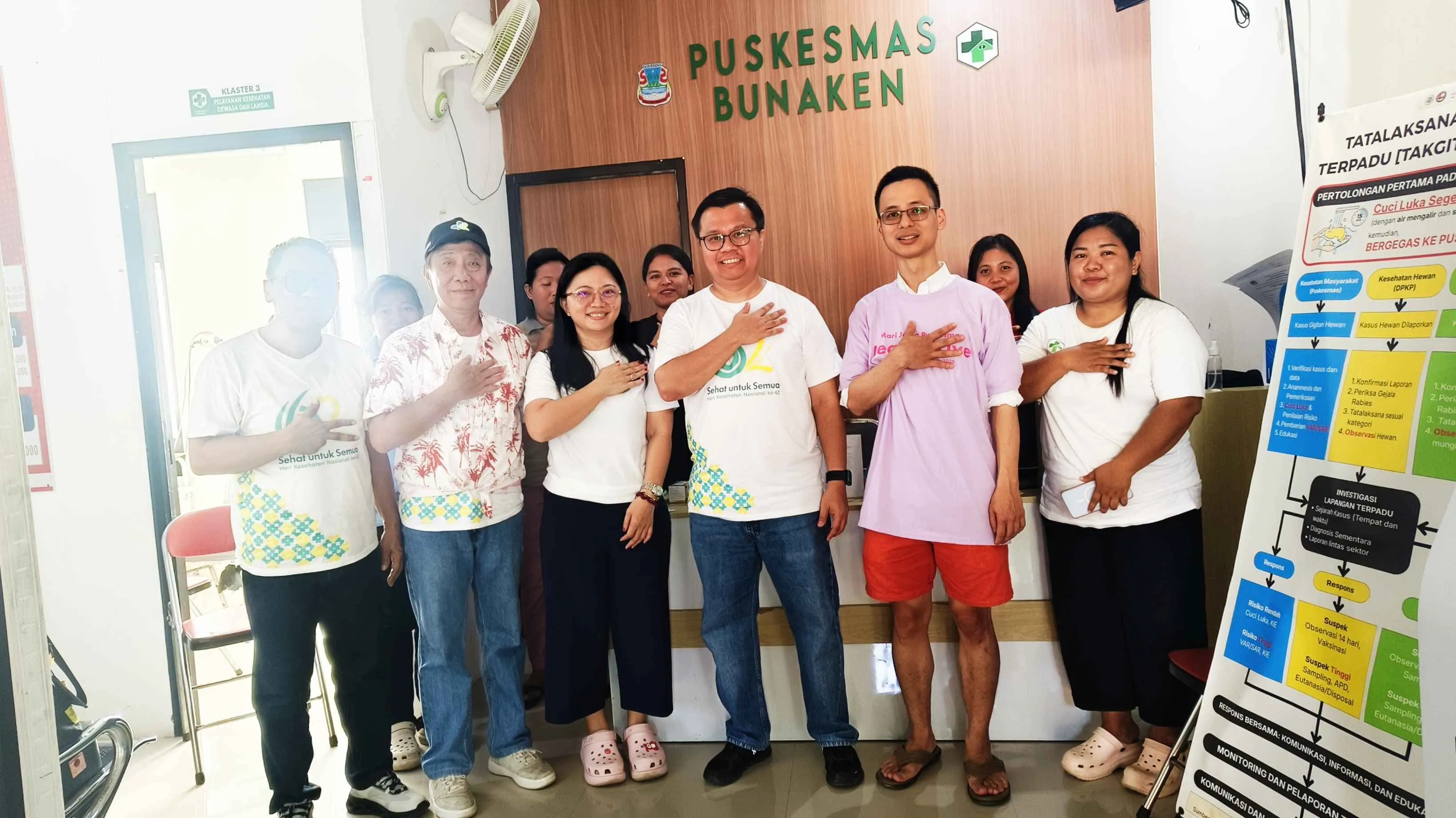 Dekatkan Pelayanan Kepada Warga, RS Kandou Sambut HKN Dengan Menggelar Bakti Sosial di Pulau Bunaken